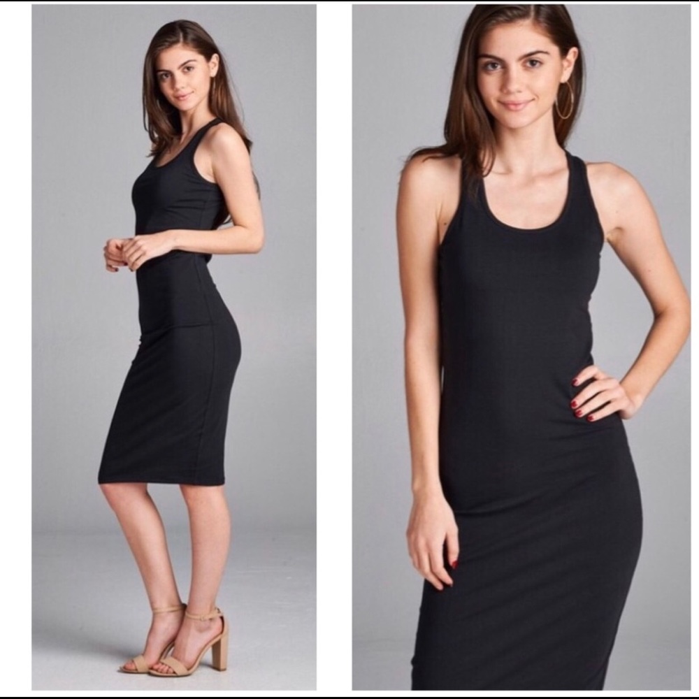 🖤Racer Back Sleeveless Midi Dress🖤